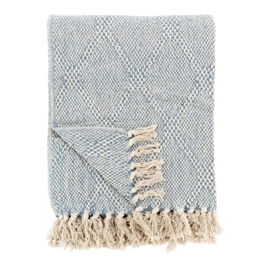 plaid cot.recycle bleu - aubry gaspard ld