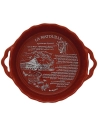plat rond 20cm lisse matouille rouge - grestel