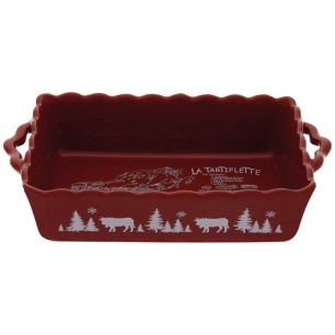 plat rect 32,7x19x7,50 rouge la tartiflette - grestel