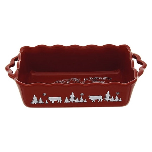 plat rect 27,1x15,4x6,6 rouge la tartiflette - grestel