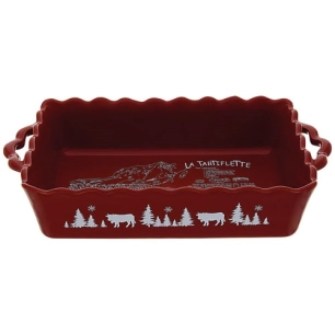 plat rect 39,9x22,9x8,4 rouge la tartiflette - grestel