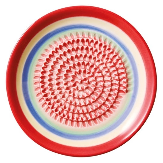 assiette rape grattoir rosso 12cm porcelaine emaillee - kuchenprofi gmbh