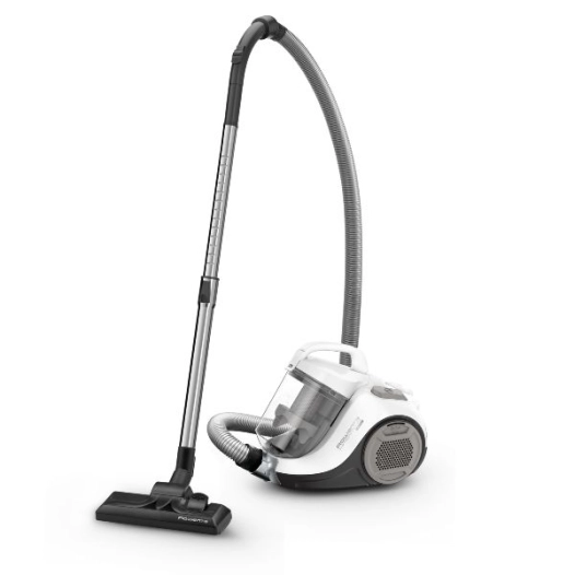 aspirateur sans sac - cyclonic - 900 w - bac 1,2 l - rayon 7,6 m - blanc / gris - gpe seb france - rowenta