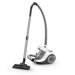 aspirateur sans sac - cyclonic - 900 w - bac 1,2 l - rayon 7,6 m - blanc / gris - gpe seb france - rowenta