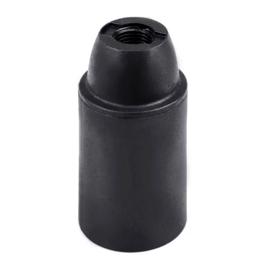 douille e14 en thermoplastique lisse, ø27 x 53 mm, noire