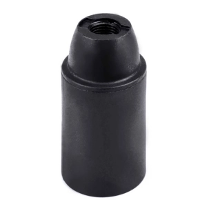 douille e14 en thermoplastique lisse, ø27 x 53 mm, noire