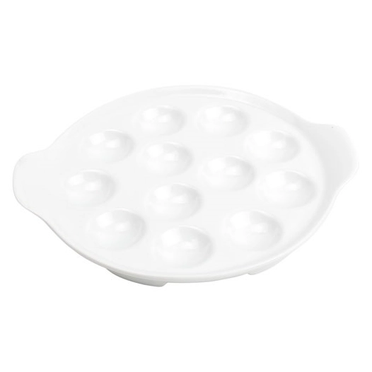 plat ã€ escargots 19,5cm blanc appetite - fine dining living
