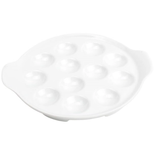 plat ã€ escargots 19,5cm blanc appetite - fine dining living
