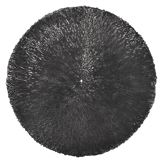set de table 38cm noir vene - fine dining living