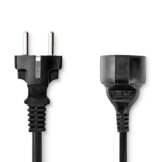 nedis rallonge électrique - cegb10200bk50 - nedis