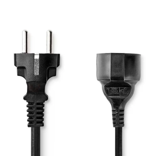 nedis rallonge électrique - cegb10200bk50 - nedis