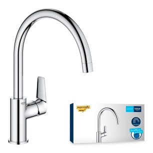 robinet de cuisine monocommande à bec haut, série start edge