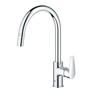 robinet de cuisine monocommande avec bec extractible haut, série start edge