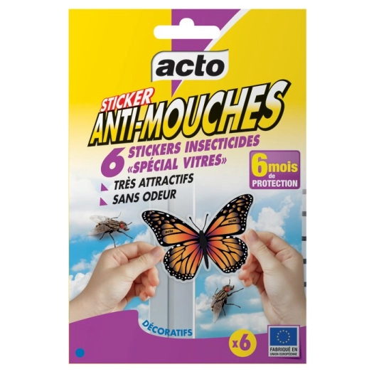 Sticker Anti-Mouche Acto Protection discrète et efficace contre les mouches - Acto