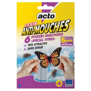 Sticker Anti-Mouche Acto Protection discrète et efficace contre les mouches - Acto
