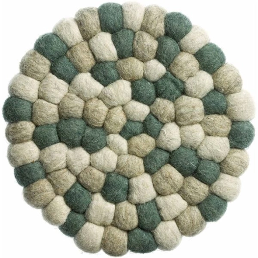 dessous de plat brian recycle naturel vert ã†20 - sde ld