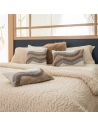 coussin brode hiro naturel/galet 30x50 - sde ld