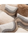 coussin brode hiro naturel/galet 30x50 - sde ld