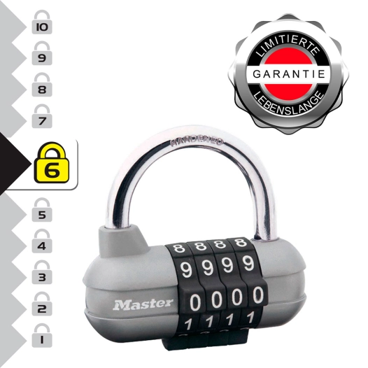 Cadenas Combinaison Master Lock 64mm Sécurité sans clé, robuste et fiable. - MASTER LOCK