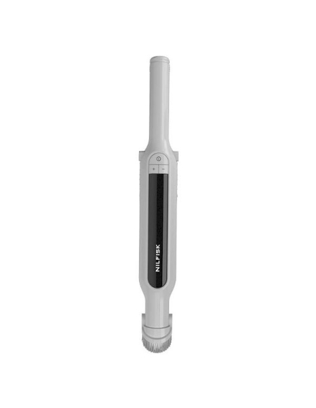 asp. ã  main - 128390200 - 150 w - 14,4 v - autonomie 30 min - cuve 0,2 l - epa 10 - support mural - gris - nilfisk