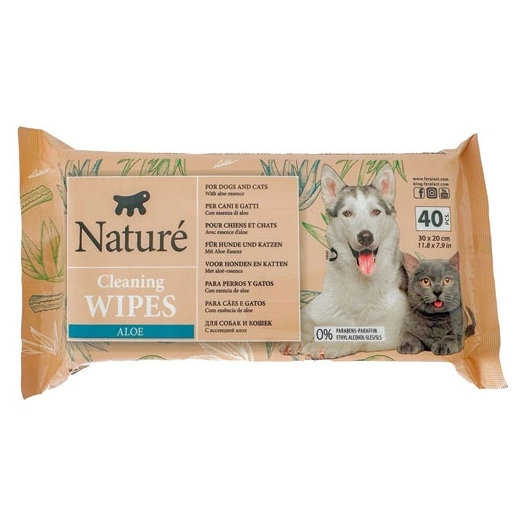 lingette naturã© essence d'aloã© vã©ra x 40 - ferplast france