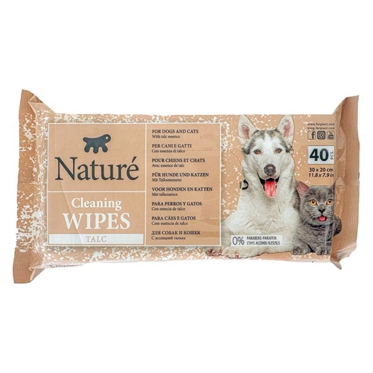 lingette naturã© talc x 40 - ferplast france