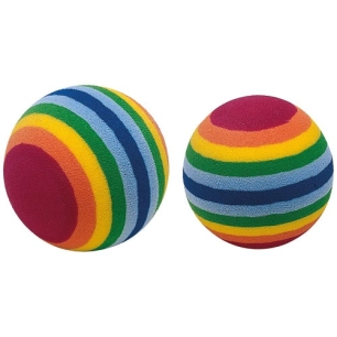 balle mousse multicolore ã¸ 3.5 cm lot de 2 - ferplast france