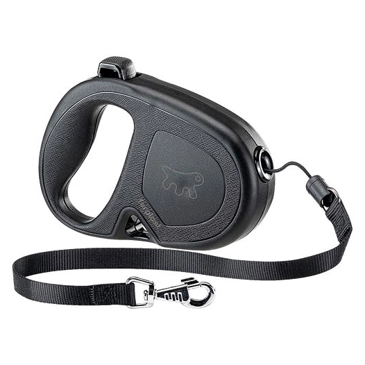 laisse flippy one cord m noire - ferplast france