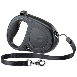 laisse flippy one cord m noire - ferplast france