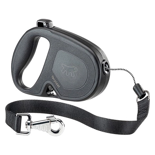 laisse flippy one cord l noire - ferplast france