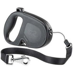 laisse flippy one cord l noire - ferplast france