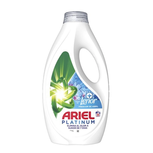 lessive liquide, platinum, fraîcheur d'avril, 25 lavages, 1125 ml