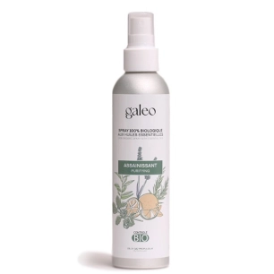 spray 100% biologique aux huiles essentielles 200 ml 'assainissant' - galeo concept