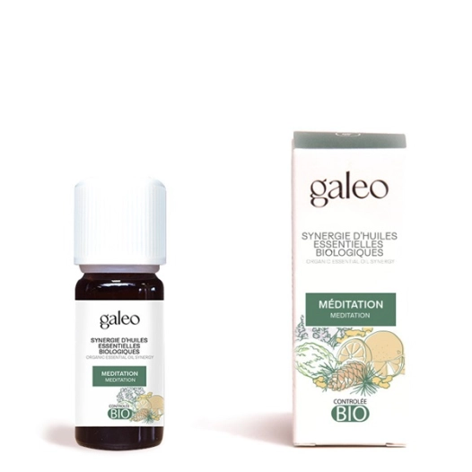 synergie d'huiles essentielles biologiques 10 ml 'mã‰ditation' - galeo concept