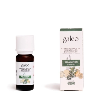 synergie d'huiles essentielles biologiques 10 ml 'relaxation' - galeo concept
