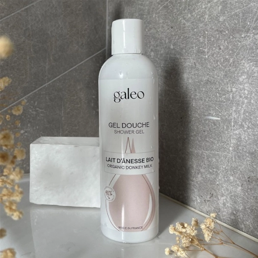 gel douche - lait d'ã‚nesse biologique 250 ml - galeo concept