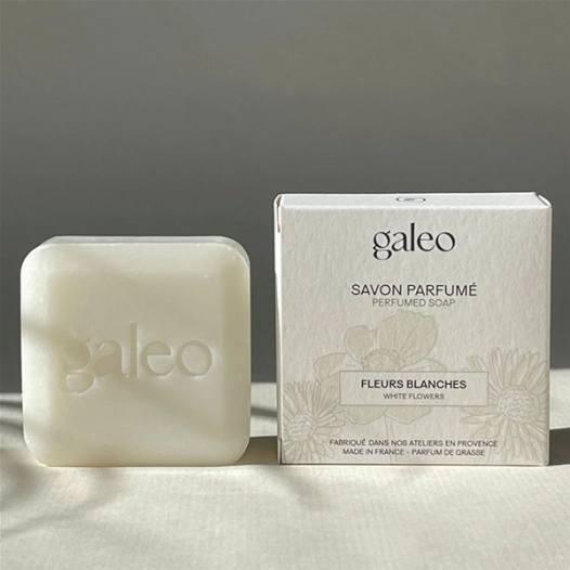 savon parfumã‰ 100 gr fleurs blanches - galeo concept