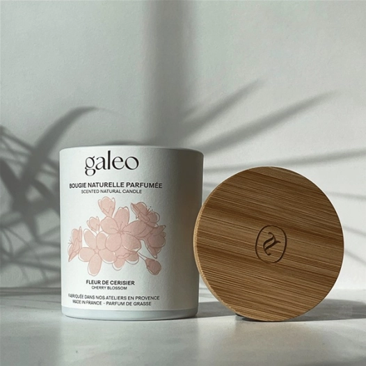 bougie naturelle 200g fleur de cerisier - galeo concept