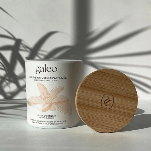 bougie naturelle 200g fleur d'oranger - galeo concept