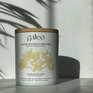 bougie naturelle 200g fleurs de polynã‰sie - galeo concept