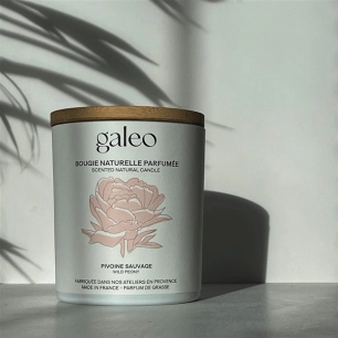 bougie naturelle 200g pivoine sauvage - galeo concept