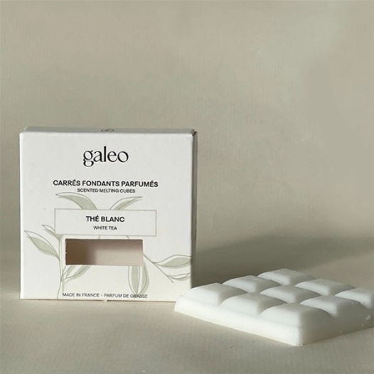 carrã‰s fondants parfumã‰s thã‰ blanc - galeo concept