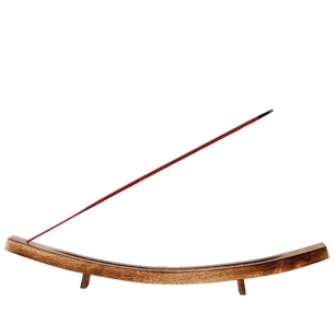 support encens bã‚ton pirogue bois - galeo concept