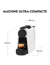nespresso de'longhi essenza mini - blanc mat - 1200-1310 w - 2 tailles cafã© - rã©servoir 0,6 l - delonghi pem