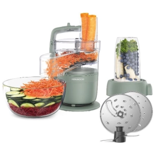 robot multifonction 900 w - bol 1,3 l - 1 vitesse + pulse - express serve - blender 600 ml - vert - delonghi - kenwood