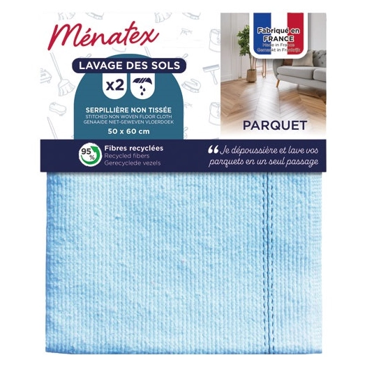2 serpillieres non tissee couleurs s/cav - thion