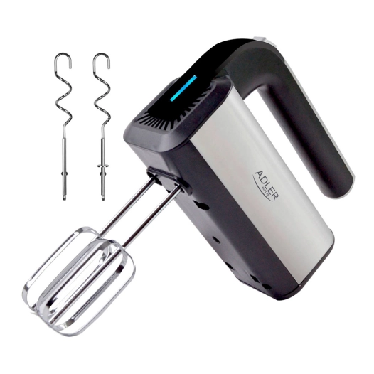 batteur électrique, ad4225, inox et noir, 800 w