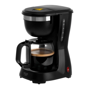 cafetière à filtre 600 w 0,6 l ad4381, noire