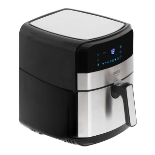 friteuse à air chaud cr6311 en acier inoxydable/noir, 5 l, 2500 w