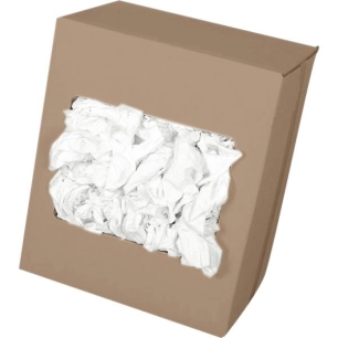 chiffon drap blanc coton - carton de 10 kg